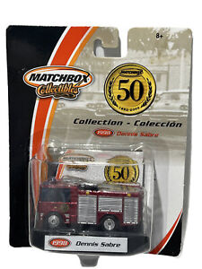Matchbox 1952-2002 50th Anniversary Collection 1998 Dennis Sabre Fire Engine