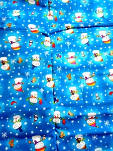 Winter Willkommen Schneemann Sarah Beise Weihnachten Baumwollstoff 1 1/3 Yard x 45" - Bild 1 von 1