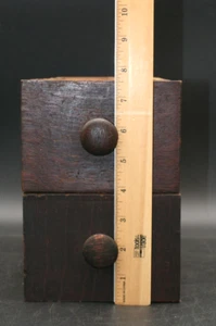 Juego de 2 cajones de madera de escritorio para máquina de coser doméstica vintage - Imagen 1 de 7