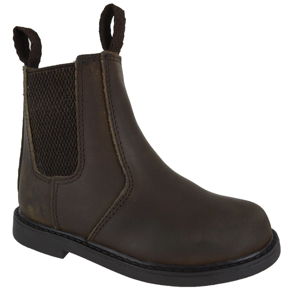 BABY JUNGEN MÄDCHEN SLIPPER HÄNDLER LEDER OBERMATERIAL KNÖCHEL BRAUN KINDER STIEFEL GRÖSSE 9-5