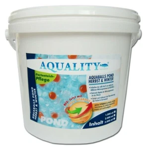 (7,80€/1l) AQUALITY AQUABALLS Herbst + Winter 5 Liter Gartenteich Mikroorganisme - Bild 1 von 4