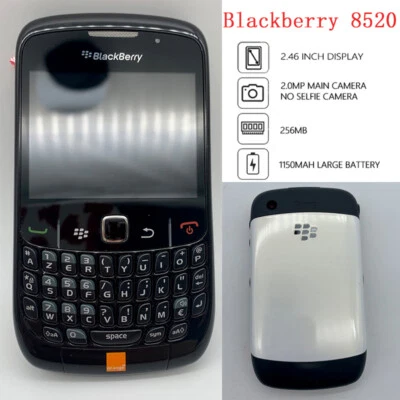 BlackBerry Curve 8520 Original Unlocked Mobile Phone GSM 850 / 900 / 1800 / 1900 - Image 1 of 4