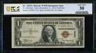 New Listing1935 A $1 One Dollar Hawaii Emergency Issue Note Fr#2300 Pcgs Vf 30