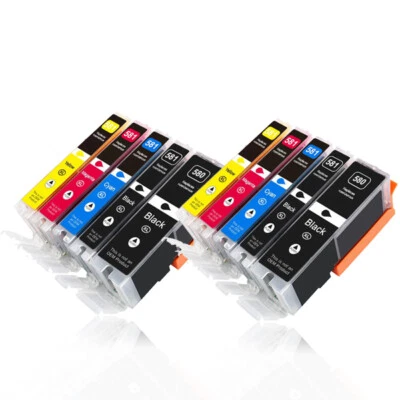 10 cartuchos de impresora para CANON PIXMA TS705 TS705a TS6351a TS6351a TS6350 TS6350a