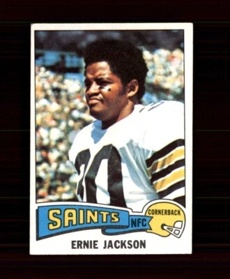 1975 Topps Football #323 Ernie Jackson New Orleans Saints - Image 1 of 2