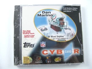 Dan Marino Topps CD-ROM Trading Card Topps #5 Cybercard CD ROM Card 1996 Rare - Bild 1 von 3