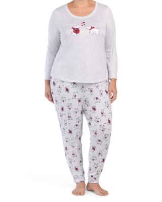 NUEVO CON ETIQUETAS LAURA ASHLEY PERROS SCOTTIES 2 PIEZAS L/S TOP Y PANTALONES LARGOS JOGGER CONJUNTO DE PIJAMA 1X Foto 1 de 4