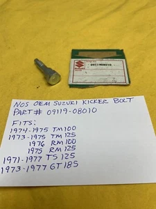 NOS OEM SUZUKI KICKER PERN / TM125,TM100, TS125,GT185/RM100 (09119-08010) AHRMA - Imagen 1 de 4