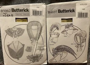 2 BUTTERICK MAKING HISTORY HISTORISCHE MÜTZE MÜTZE SCHAL MUSTER RACHEL WALLIS - Bild 1 von 1