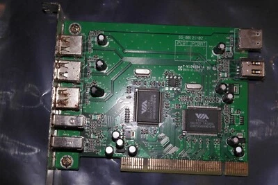 Firewire + USB 2.0 PCI combo card 3+4 USB 2+1 IEE1394 port VT6214L VT6306 - Image 1 of 4