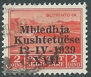 1939 ALBANIA USATO ASSEMBLEA COSTITUENTE 2 Q - RA14-4 - Imagen 1 de 1