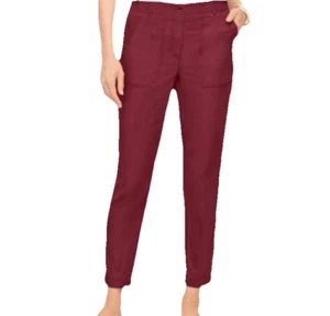 Talbots Pantalone Chino Donna Relaxed 14 Cotone Elasticizzato Righe Laterali Casual - Foto 1 di 24