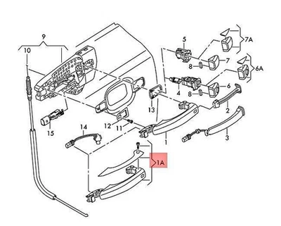0EM Exterior Door Handle Left For Audi A6 A7 A8 14- 4H0837205C GRU Chromed Foto 1 de 3