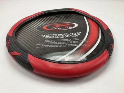Plasticolor 006341 Steering Wheel Cover Black & Red Vinyl For 14.5" To 15" Diam. - Image 1 of 4