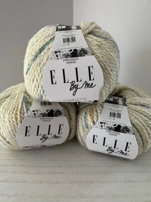 Premier Elle By Me Charlotte Yarn~Lot of 3 Skeins~Lichen Multi EL7003-02 - Image 1 of 4