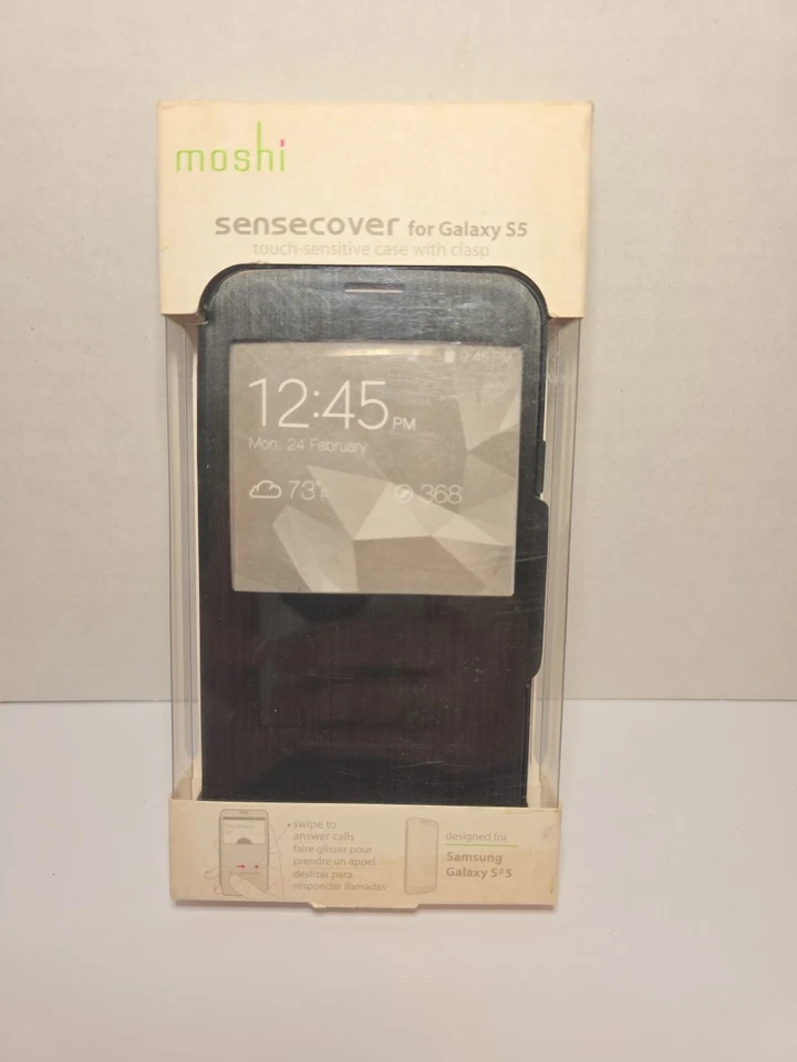 Moshi SenseCover para Samsung Galaxy S5 - Negro/Gris Nuevo Foto 1 de 2
