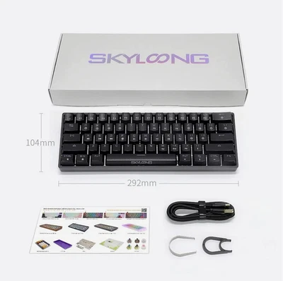SKYLOONG SK61P 60% Tastiera da Gioco Meccanica Mini Compatta 61 Tasti RGB Bluetooth - Immagine 1 di 4