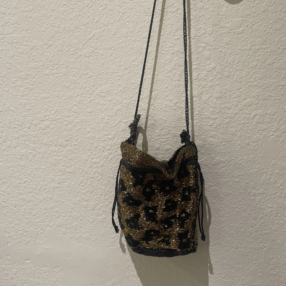 Bolsos Zara Leopardo para Mujer Bolso con Cuentas para Noche Foto 1 de 4