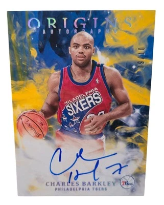 2019 Panini Origins Basketball Charles Barkley Autographs Gold /10 76ers - Image 1 of 4