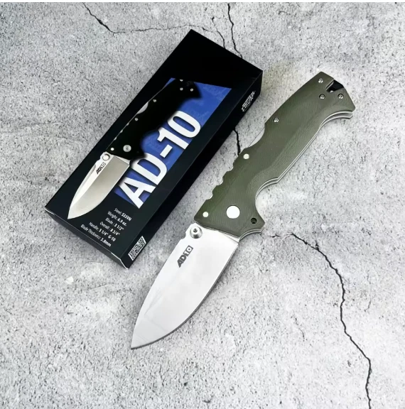 Cuchillo Plegable Cold Steel AD-10 3.5" S35VN Hoja Punto de Caída de Acero Mango G10 Foto 1 de 1