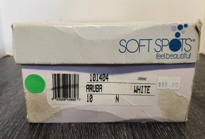 Zapatos blancos Soft Spots Aruba para mujer talla 10 N 101404 Foto 1 de 4