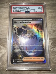 Pokemon Card PSA 9 Morty's Conviction 211/162 Gengar SIR Illustration Rare 2024 - Picture 1 of 1