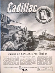 1943  WWll M-5 tank Beating Nazi Mark lV Tank In Battle & Full Surrender Print A - Picture 1 of 1