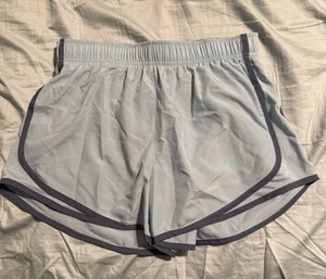Nike New Tempo Dri-Fit Light Blue Running Shorts Lined Women's Size Small - Picture 1 of 3