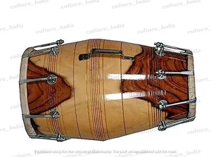 Wedding Dholki Dholak Nut/Bolt Quality Wood Carry Bag Bolt Tuned - With Cover - Picture 1 of 4