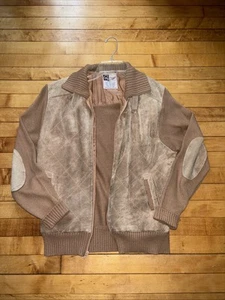 Vtg 1960’s Suede Sweater Jacket Authentic Gimbels  - Picture 1 of 6