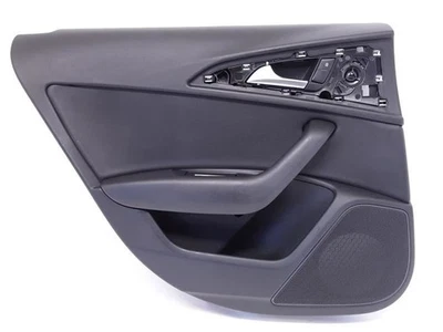 Panel de puerta trasera 12-18 Audi A6 LH negro OEM lado del conductor moldura interior C7 Soul Foto 1 de 4