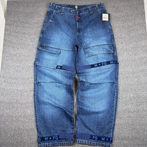Vintage Marithe Francois Girbaud Shuttle Tape Jeans Mens 42 Baggy Wide Leg NWT - Picture 1 of 7