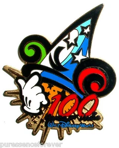 WDW 100 Years of Magic: Sorcerer's Hat Logotipo Pin - Imagen 1 de 1