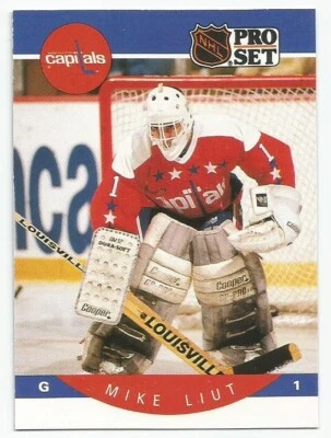 MIKE LIUT 1990-91 PRO SET CARD NEAR MINT+ CONDITION - Image 1 of 2