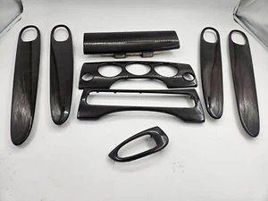 TAPPO CONSOLE FASCIA INTERNA JAGUAR XJ8 X308 XJR OCCHIO DI UCCELLINO LEGNO ACERO IMPIALLACCIATURA - Foto 1 di 19