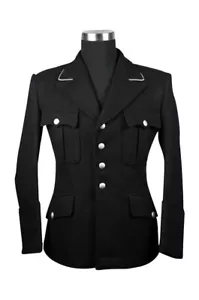 WW2 German M32 elite officer black wool tunic - Picture 1 of 2