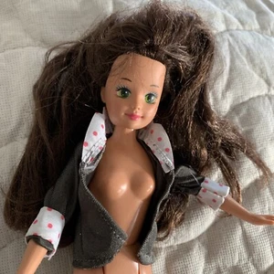 Skipper 1987 mattel Malaysia Barnie doll 10" brown hair Burnette damaged c8 - Picture 1 of 16