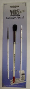 VBS - Künstlerpinsel-Puppenpinsel-Set – 3-teilig – NEUWERTIG! - Bild 1 von 4