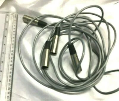 Switchcraft Microphone Cable Lot of 2, 2 Pin Male A3M Working - Image 1 of 3
