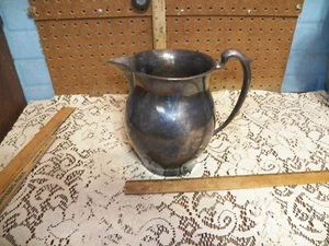 Antica brocca acqua primitiva in peltro - marcata PELTRO 34441 - Foto 1 di 6