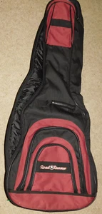 Road Runner Soft Gitarrenkoffer schwarz und rot Backstraps - Bild 1 von 4