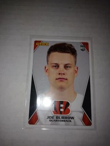 2020 PANINI NFL STICKER & CARD JOE BURROW #74 ROOKIE CARD RC BENGALS - Picture 1 of 2