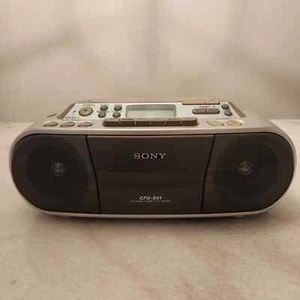 Sony CFD-S01 CD Registratore di cassette AM/FM Radio Stereo Boombox Lettore TESTATO/FUNZIONA - Foto 1 di 9