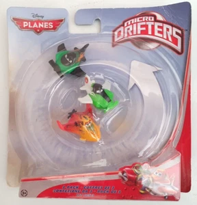 PLANES DISNEY PIXAR Micro Drifters Zed Ripslinger Ishani Bravo Nuevo Paquete de 3 Juguetes - Imagen 1 de 4