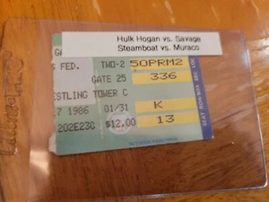 WWF Ticket Stub MSG Hulk Hogan vs Randy Macho Man Savage 2/17/86 RARE! - Picture 1 of 1