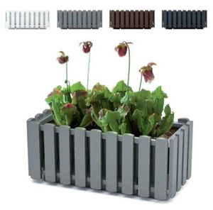 Blumentopf Blumenkasten Balkonkasten Pflanzenkasten Latten-Design 38cm oder 58cm - Bild 1 von 1