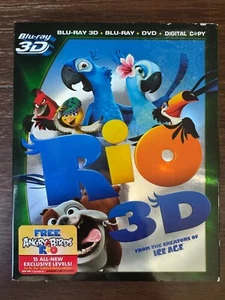 RIO 3D - BLU-RAY 3D + DVD + DIGITAL - 2011!! RARE!! 20th CENTURY FOX - Picture 1 of 7