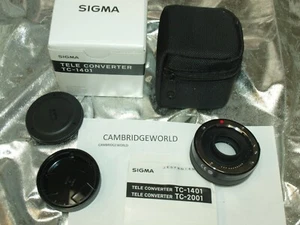 SIGMA 1.4X TELECONVERTER TC1401 LENS for SIGMA CAMERAS NEW in FACTORY BOX & CASE - Picture 1 of 5