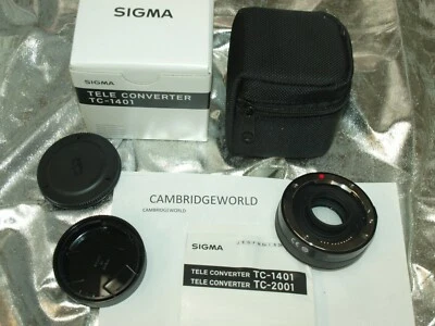 SIGMA 1.4X TELECONVERTER TC1411 LENS  LEICA  L CAMERAS in FACTORY BOX & CASE - Image 1 of 4