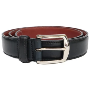 Alden 0915 Horween shell cordovan 5 holes leather belt 34/85 BLACK - Picture 1 of 10